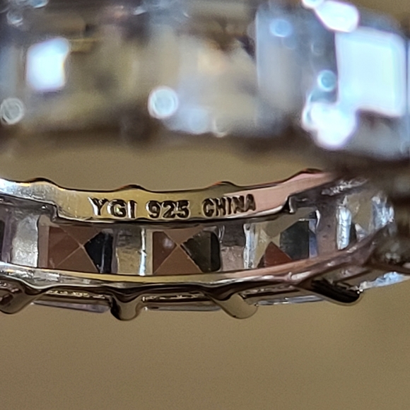 Princess Cut Eternity Band - Picture 5 of 5